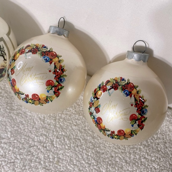 Vintage Christmas Tree Ornaments X4 - Picture 3 of 11